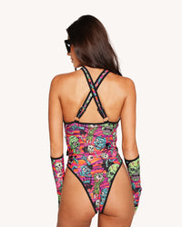 Rave With the Undead Bodysuit with Chains