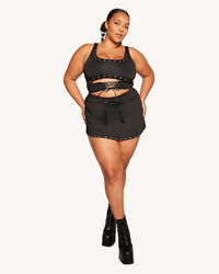 Riot Lace-Up Skirt