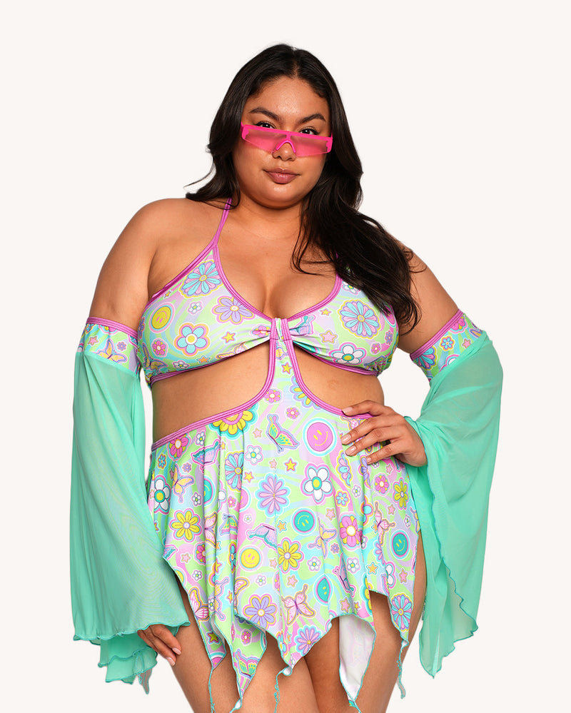 Rolita Couture x iHR Groove Garden Pixie Baby Doll Dress