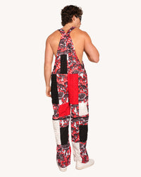 Secret of Life Mushroom Zipper Overalls-Men