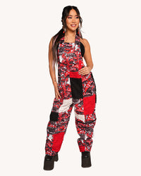 Secret of Life Mushroom Zipper Overalls