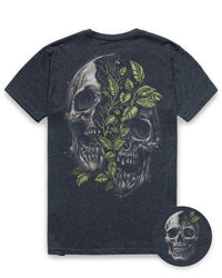 Split Nature Tee-Charcoal-Regular-Mock--Model---L