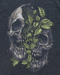 Split Nature Tee-Charcoal-Regular-Swatch--Model---L