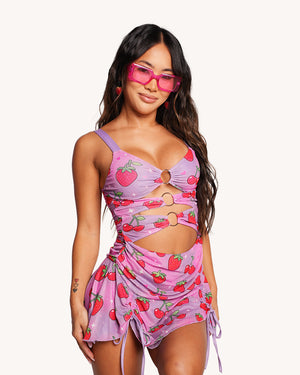 Strawberry Swing Mini Dress
