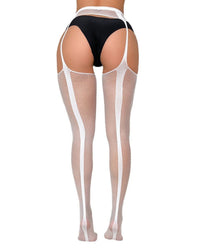 Take Me Suspender Fishnet Thigh Highs