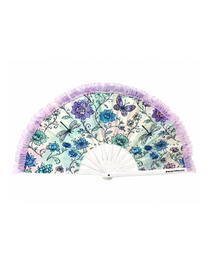 Whispering Willow Ruffled Small Hand Fan