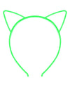 Purr Fluorescent Cat Ears-Neon Green-Front