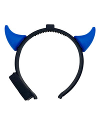 Hellfire LED Devil Horn Headband-Blue-Mock