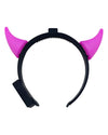 Hellfire LED Devil Horn Headband-Pink-Mock