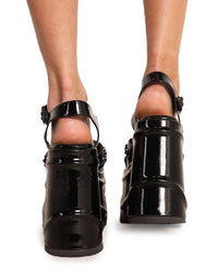 Demonia Mystic Vixen Platform Sandals-Black-Back
