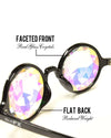 Crystal Kaleidoscope Glasses-Black-Back