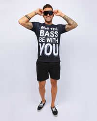 May the Bass Be With You Men's Tee-Black-Full--Zach---L