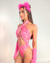 Mellow Flow Halter Bodysuit-Pink-Side--Hannah---S