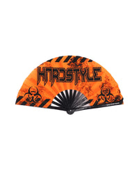 One Stop Rave UV Hardstyle Fan-Black/Orange-Front