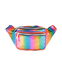 Rainbow Ranger Holographic Fanny Pack-Rainbow-Front